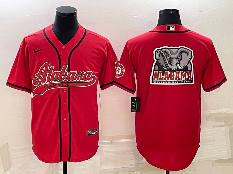 NCAA Men Alabama Crimson Tide Blank red jersey->baltimore ravens->NFL Jersey
